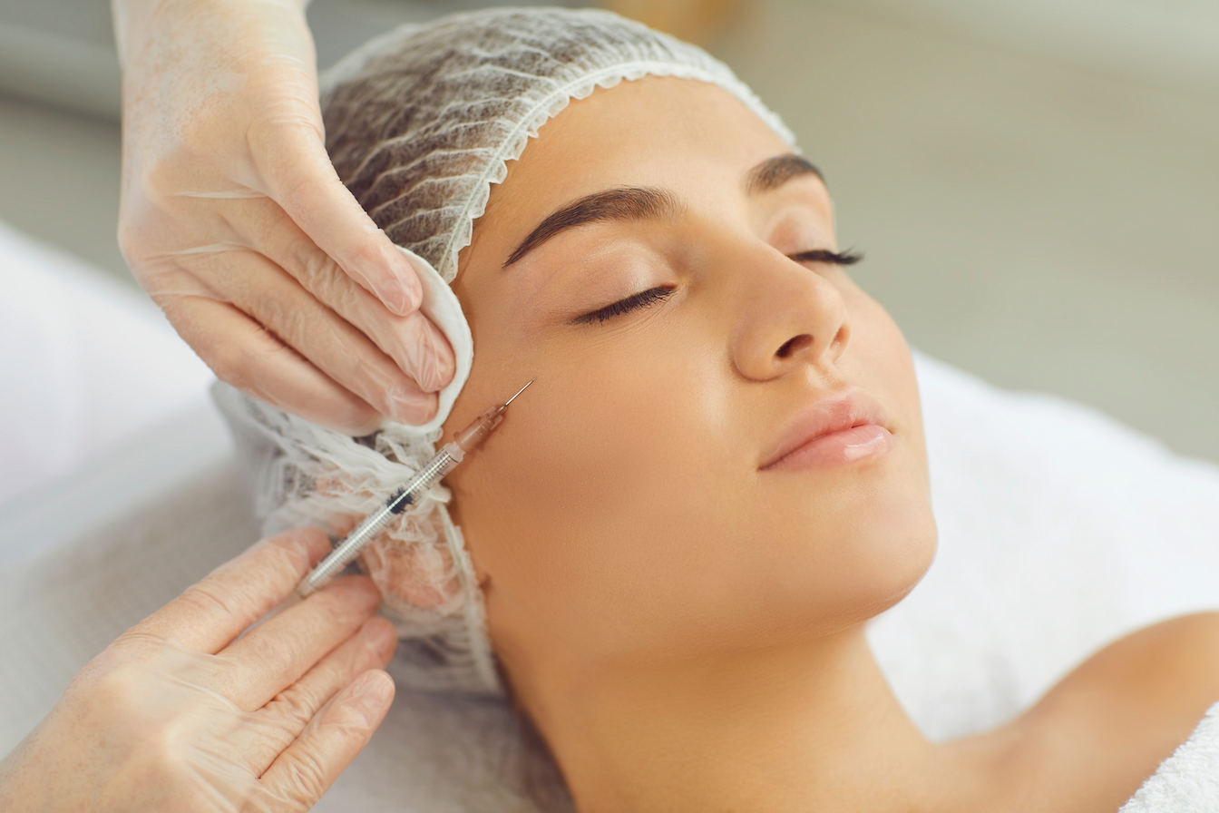 Woman receiving treatment at the clinic